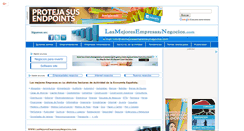 Desktop Screenshot of lasmejoresempresasynegocios.com