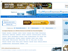 Tablet Screenshot of lasmejoresempresasynegocios.com